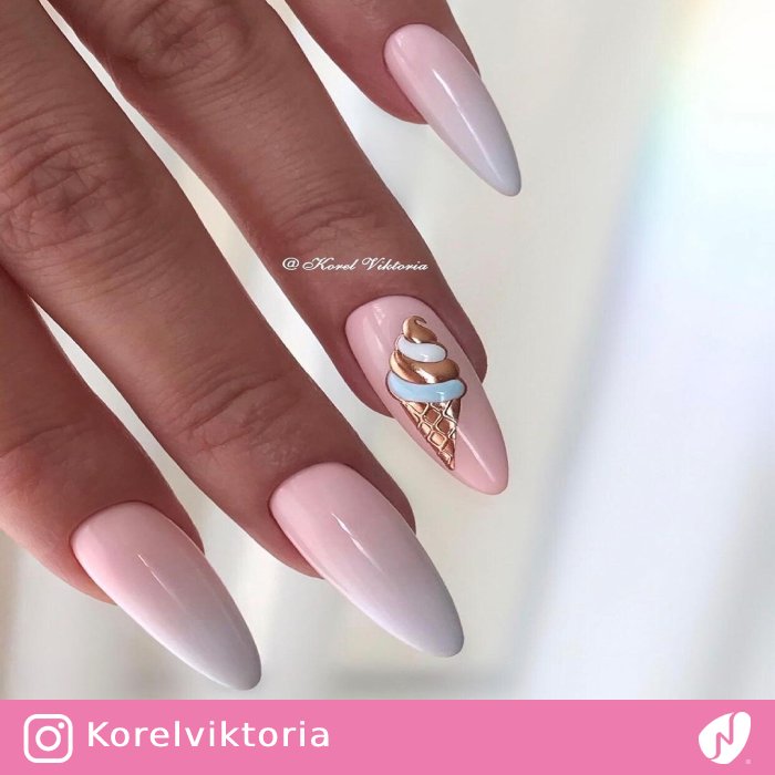 Ice Cream Pastel Nails